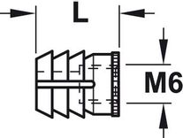 Spr.socket PA  M6   D=10/10mm