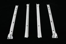 Glisiera cu role BLUM STANDARD, Extensie partiala, 25 kg, NL=350 mm, stânga/dreapta