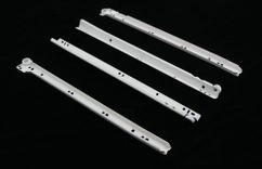 Glisiera cu role BLUM STANDARD, Extensie partiala, 25 kg, NL=350 mm, stânga/dreapta