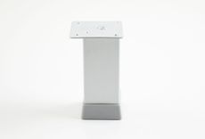 PICIOR PATRAT UBERTO REGLABIL DIN ALUMINIU (SATINAT)H80*40*40