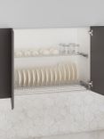 Scurgător Häfele din INOX pentru vase și pahare, cu cadru rigidizare, 2 niveluri Scurgător Häfele din INOX pentru vase și pahare, cu cadru rigidizare, 2 niveluri