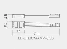 Conector banda LED COB 8 mm