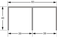 Șină de ghidare dublă superioară pentru ÄDOOR EASY și PLUS