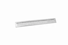 Grila ventilatie aluminiu, 484x60 mm, gri       
