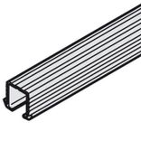 Șină de culisare superioară simplă, din aluminiu, montaj prin presare, fixare prin lipire