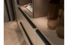 Maner mobila HEXA LONG 1200 mm, negru mat