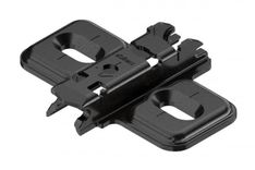 PLACUTA NEGRU CLIP DE MONTAJ IN CRUCE 0MM
